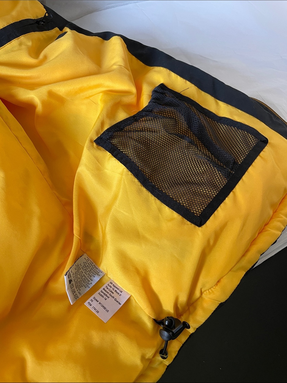 Caterpillar Black Puffer Vest with Yellow Accents - Picture 8 of 9